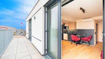 Premium Apartment, City View | Outdoor dining