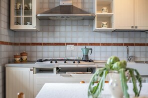 Villa, vista al jardín | Cocina privada