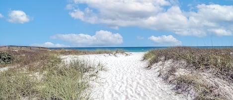 Beach Candy Condo at Grand Caribbean east 113 - Perdido Key's world class beaches are steps away from family -friendly Grand Carbibbean East.