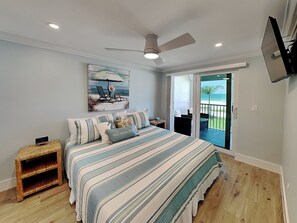 Room - Pointe South 104 | Gulf-Front, Screened Lanai, Pool Access + Steps to the Beach (Fort Myers Beach)