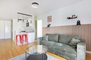 Living area - Elegant, bright apartment - 4P - La Défense (Puteaux)