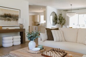 Living area - Bright & Styled Retreat - Fire Pit • Game Room (Coloma)