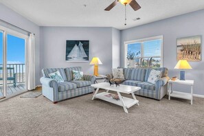 TV - Smooth Sailing: 3BR/2BA Steps to the Beach (Oak Island)