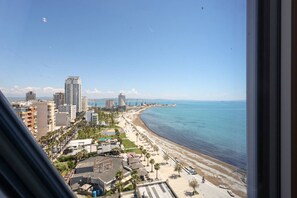 Vista a la playa o el mar