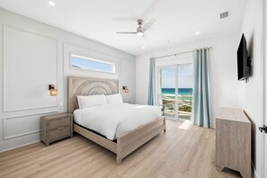 Iron/ironing board, WiFi, bed sheets - Brand New Luxe Home for Family Gatherings • Elevator • Gulf Views + Heated Pool (Panama City Beach)