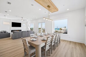 Dining - Brand New Luxe Home for Family Gatherings • Elevator • Gulf Views + Heated Pool (Panama City Beach)
