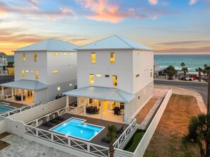 Exterior - Brand New Luxe Home for Family Gatherings • Elevator • Gulf Views + Heated Pool (Panama City Beach)