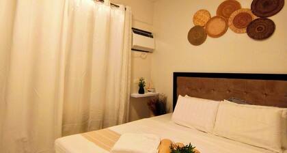 with balcony condo unit, near white beaches with pool, gym & breathtaking views