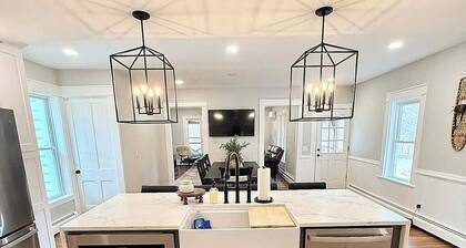Modern Farmhouse | Firepit | Stocked Trout Stream | 2 Suites