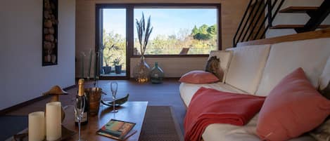 Smart TV, chimenea, tenis de mesa y libros