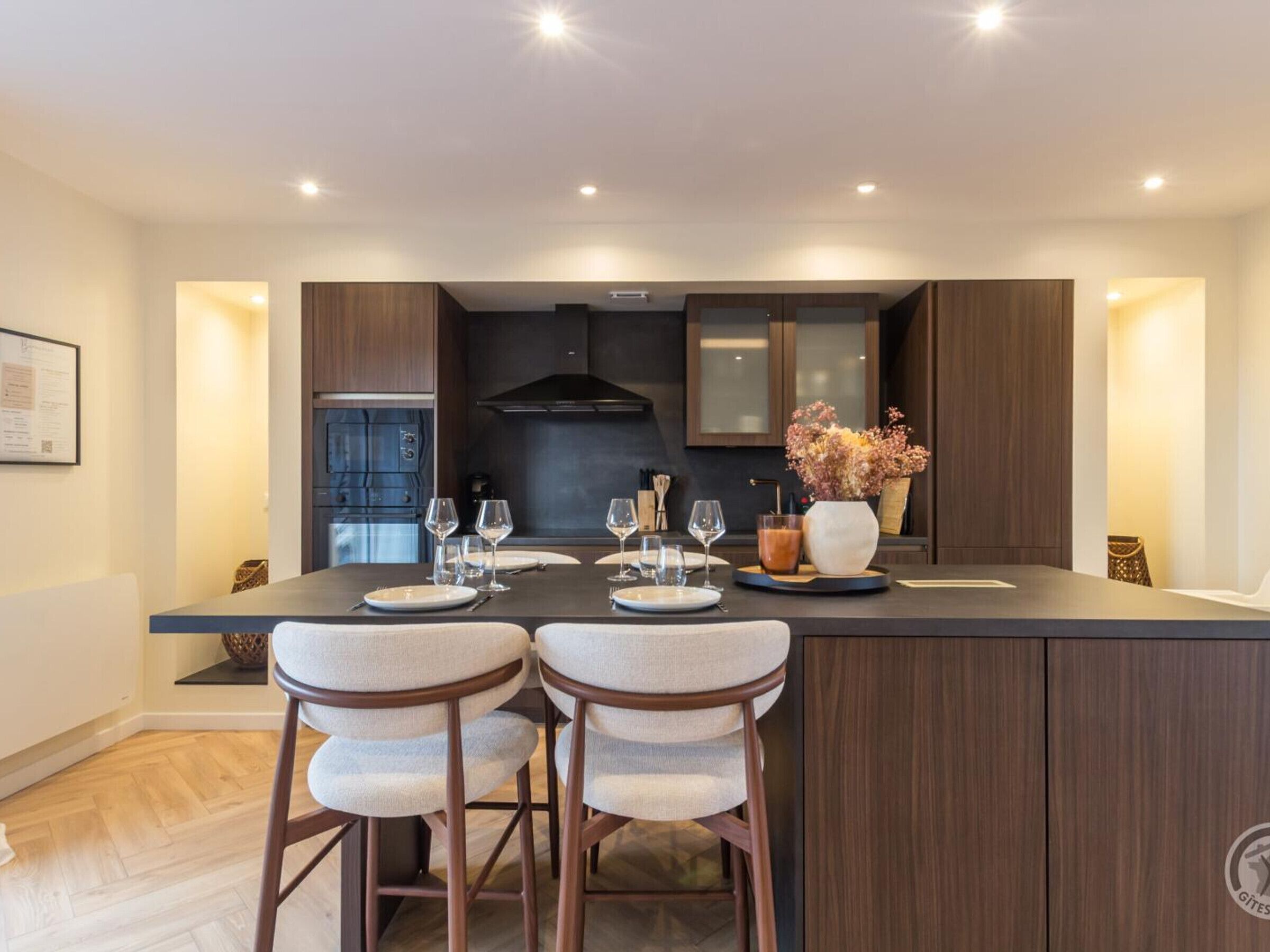 Fridge, microwave, dishwasher