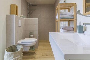 Bathroom - House with parking, nature retreat - 4 guests (Céaux)