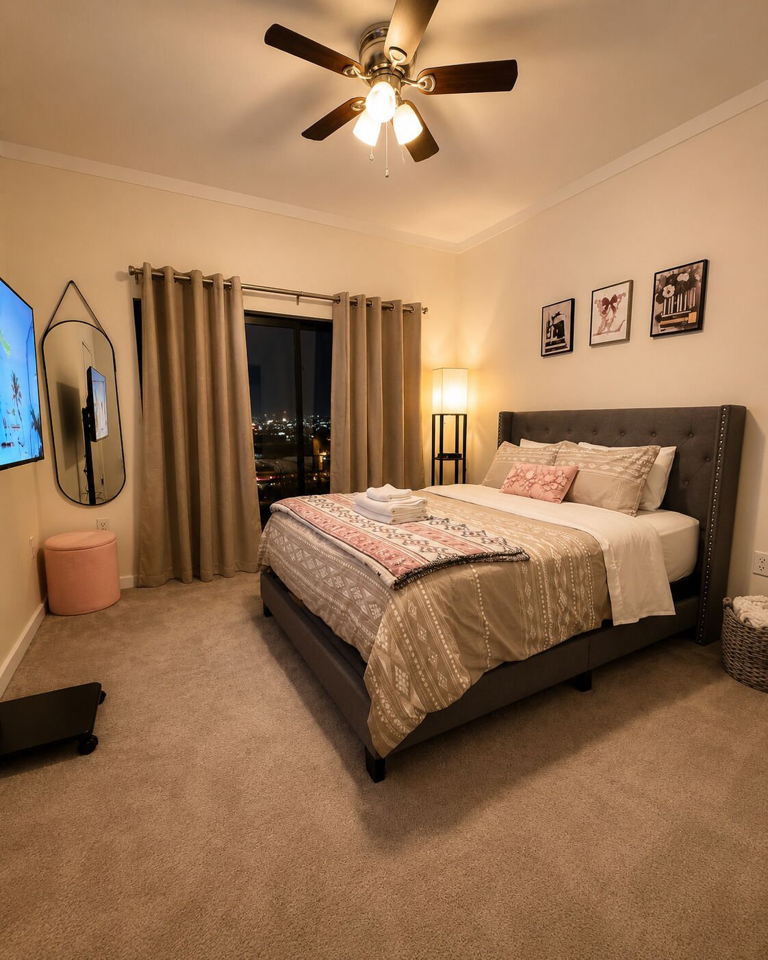 2 bedrooms, desk, iron/ironing board, free WiFi