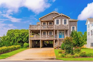Exterior - JL #440 - Mostaccioli Nights - Oceanside - Private Pool - Hot Tub - Game room (Nags Head)
