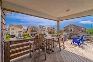 Outdoor dining - JL #440 - Mostaccioli Nights - Oceanside - Private Pool - Hot Tub - Game room (Nags Head)