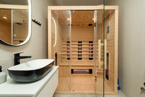 Sauna - Seaview Villa Sal with pool, jacuzzi and sauna (Privlaka)