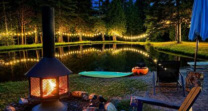 Chalet Domaine des Cascades - Spa and Private Lake
