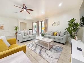 TV - Newly furnished resort home with private pool, hot tub and games room - Windsor at Westside (Kissimmee)
