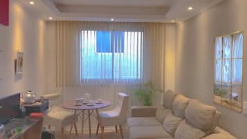 Smart TV, DVD player, music library, video library