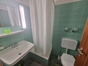 Shower, towels - Studio Apartment for Contractors with Mountain View, Shared Pool and Wi-Fi (Bad Herrenalb)