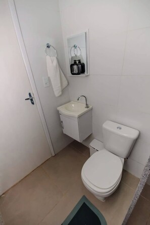 Shower, hair dryer