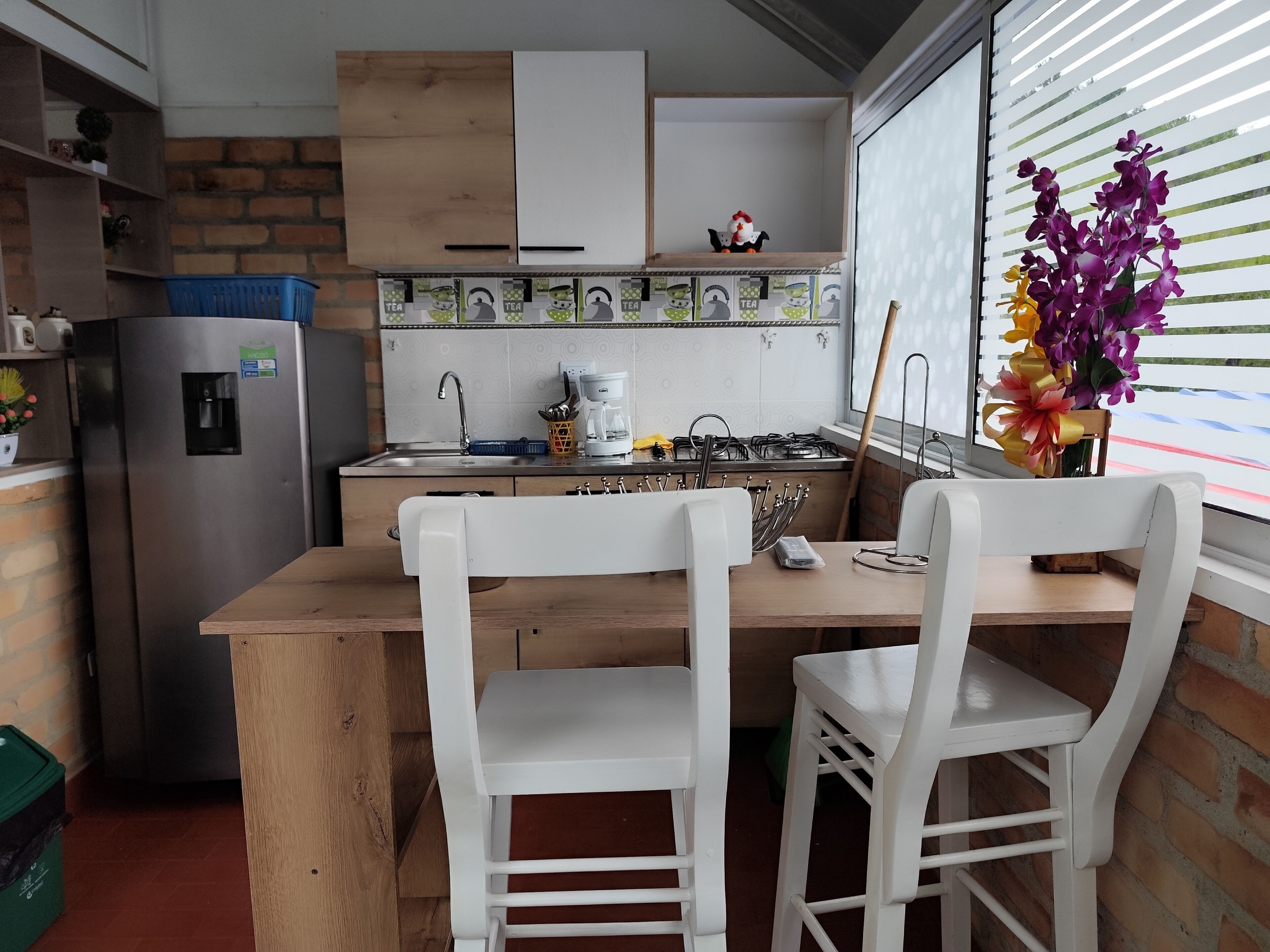 패밀리 캐빈, 침실 1개, 주방, 산비탈 | 전용 주방 | 대용량 냉장고, 쿡탑, 조리 도구/접시/주방 기구