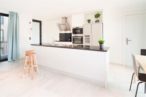 Apartment | Private kitchen - 2-bedroom Apartment in Central Antwerp (Antwerp)