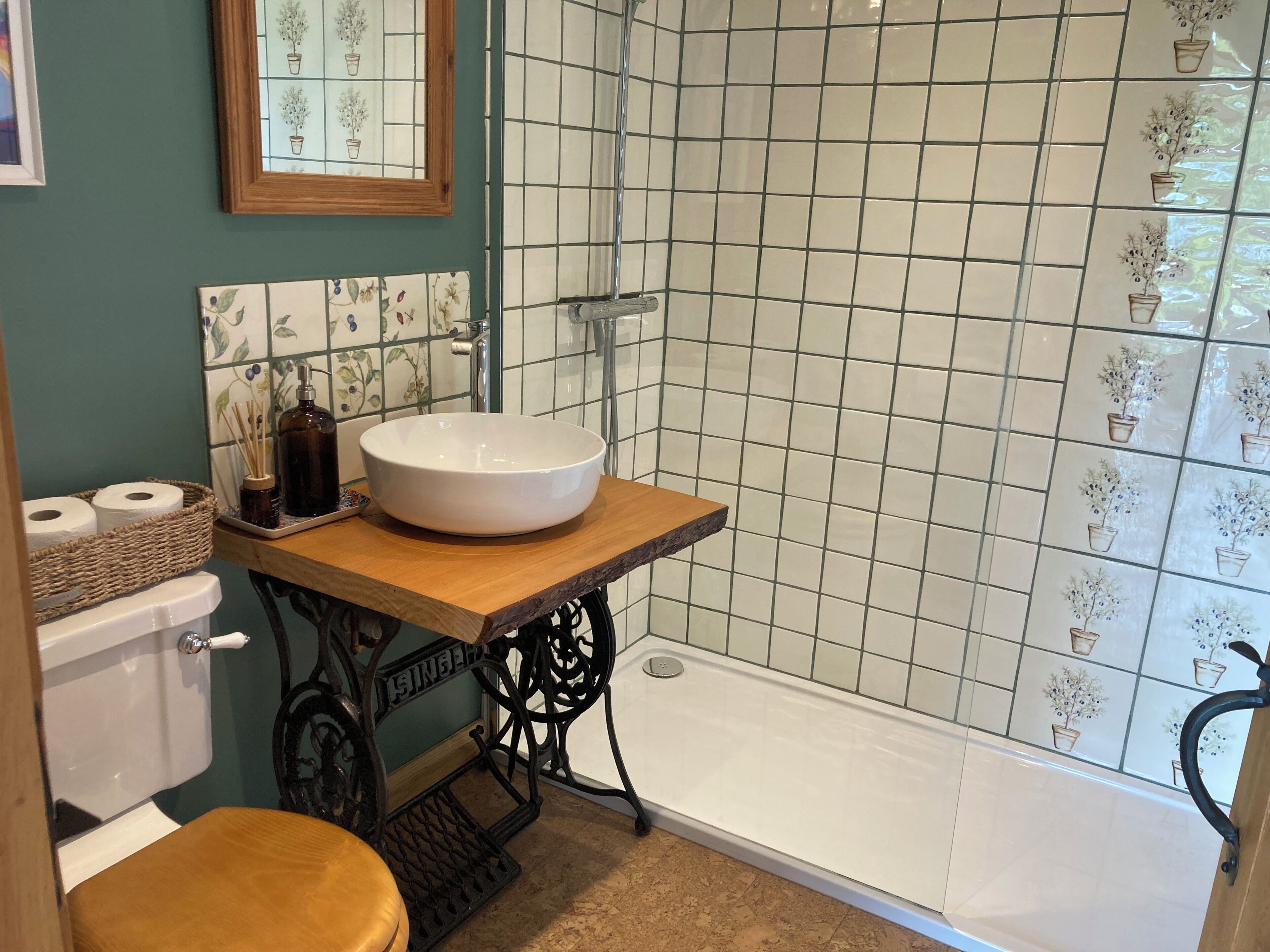 Hair dryer, soap, toilet paper
