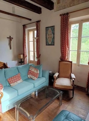 TV, fireplace, DVD player, books - Authentic Provencal stone house in the heart of nature, a stone's throw from Nice (Saint-Jeannet)