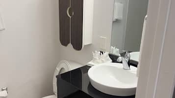 Handdoeken, zeep, toiletpapier