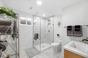 Shower, hair dryer, towels, soap - Near Red Rocks - Patio, Yard & Foothill Views (Lakewood)