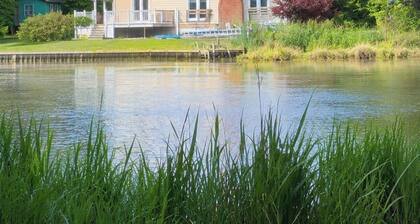 5-bedroom waterfront home on 1.5 acres in Stevensville with tons of parking