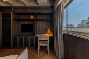 Studio Junior | Két bảo mật tại phòng, màn/rèm cản sáng, bàn ủi/dụng cụ ủi quần áo