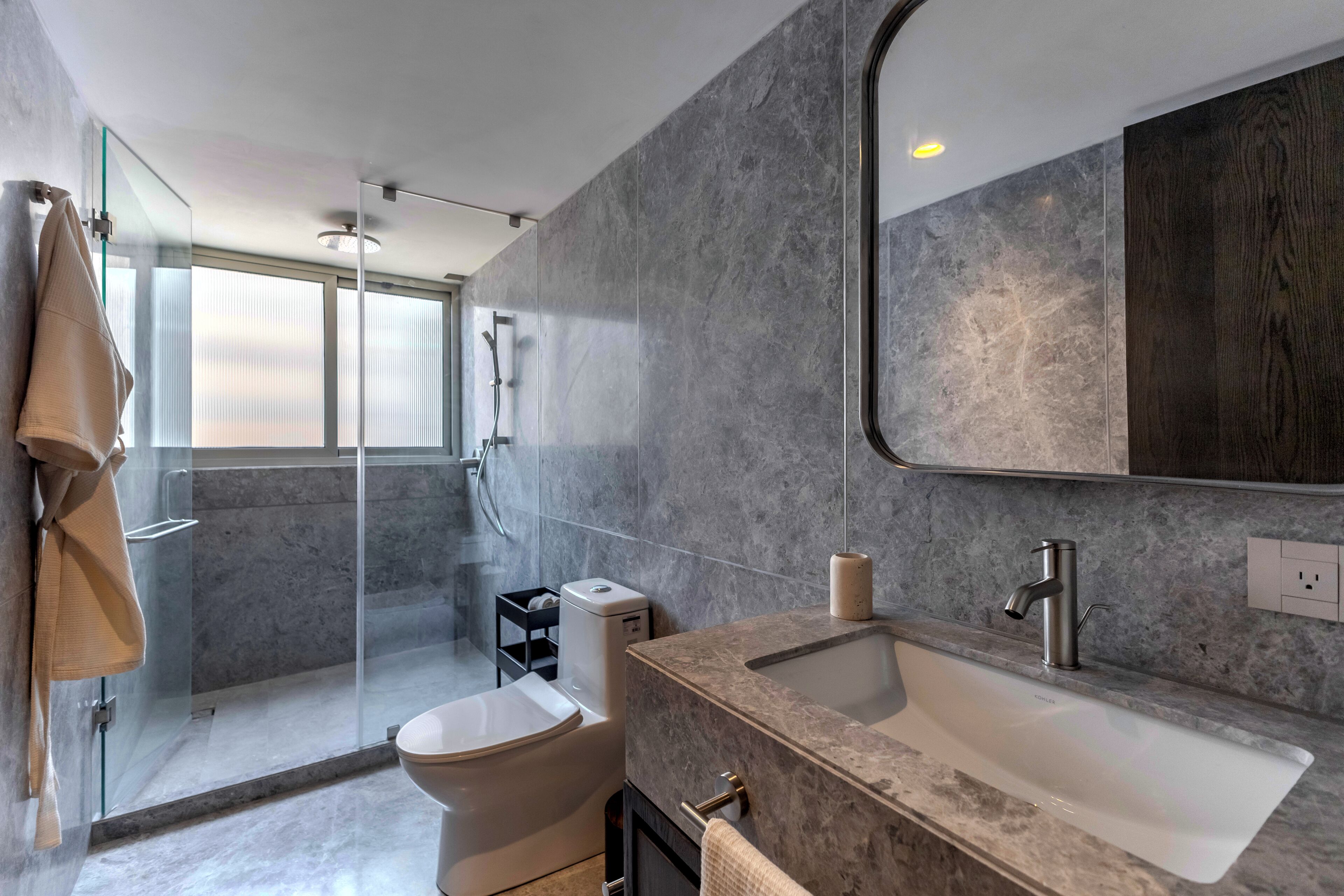 Junior Studio | Bathroom | Shower, hair dryer, towels, soap