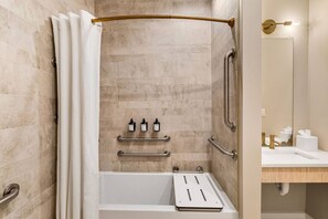 Hair dryer, towels - The Edison Old City | Accessible 1 BR Suite w/ Shared Roofdeck | Ground Floor (Philadelphia)
