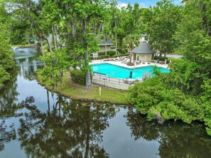 Pool - Golf Course Corner Villa First Floor Views (Hilton Head Island)