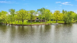 Exterior - 100 ACRES WITH PRIVATE LAKE! Retro Riverside Retreat Groovy A-Frame (Lake Village)