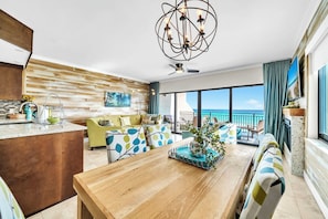 Smart TV - The Coastal View Gulf Front Condo in Seagrove Beach Sleeps 7 with a Pool (Santa Rosa Beach)