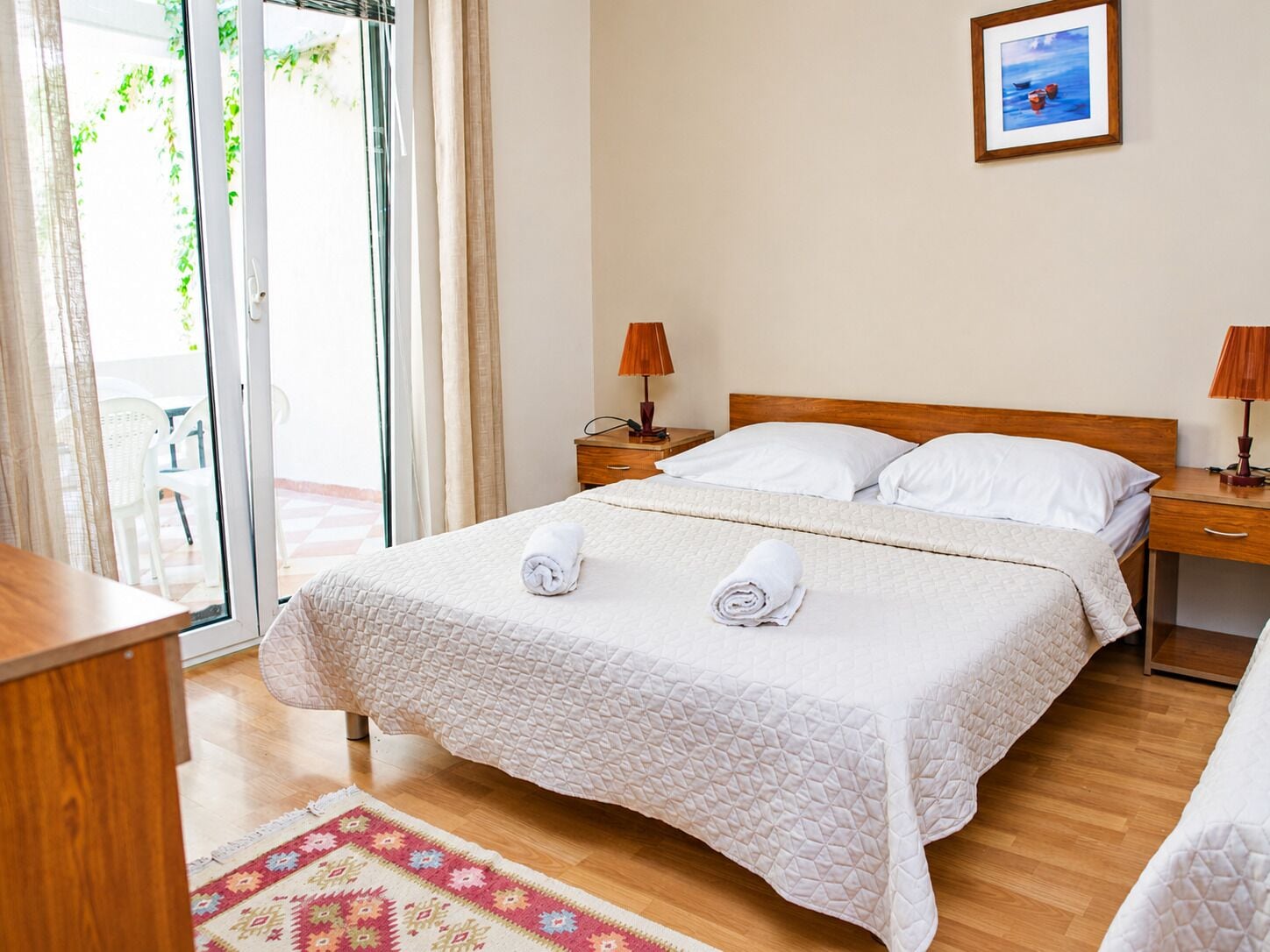 Comfort Triple Room, Terrace, Garden View | Individually decorated, individually furnished, desk, soundproofing