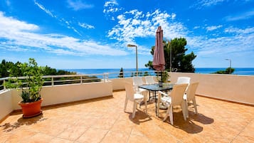 Deluxe-suite - terrasse - havudsigt | Terrasse/gårdhave