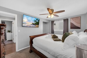 4 bedrooms, iron/ironing board, free WiFi, bed sheets
