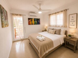 In-room safe, iron/ironing board, WiFi, bed sheets - Poolside 2BR Condo on Pedro Clisante (Sosúa)