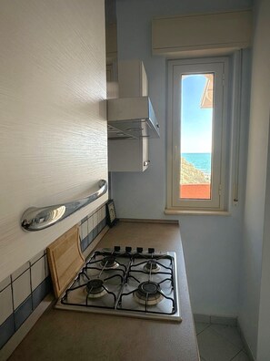Refrigerador, horno, parrilla de estufa y utensilios de cocina 