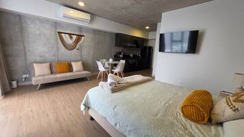 1 chambre, fer et planche à repasser, Wi-Fi, draps fournis