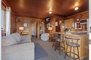 Living area - Cabin #1 - Half Moon Resort (Emily)