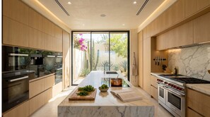 Private kitchen - Munal Mansion Oceanfront All Inclusive, Chef, Yacht, Spa, Housekeeping + 8 suites (Cabo San Lucas)