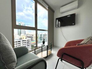 Apartamento empresarial | Vista do quarto