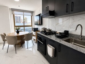 Luxury Apartment, City View | View from room