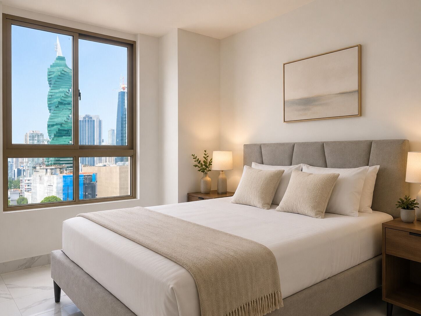 Deluxe Apartment, City View | Minibar, laptop workspace, iron/ironing board, free cribs/infant beds