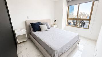 Luxury Apartment, City View | Minibar, iron/ironing board, free WiFi